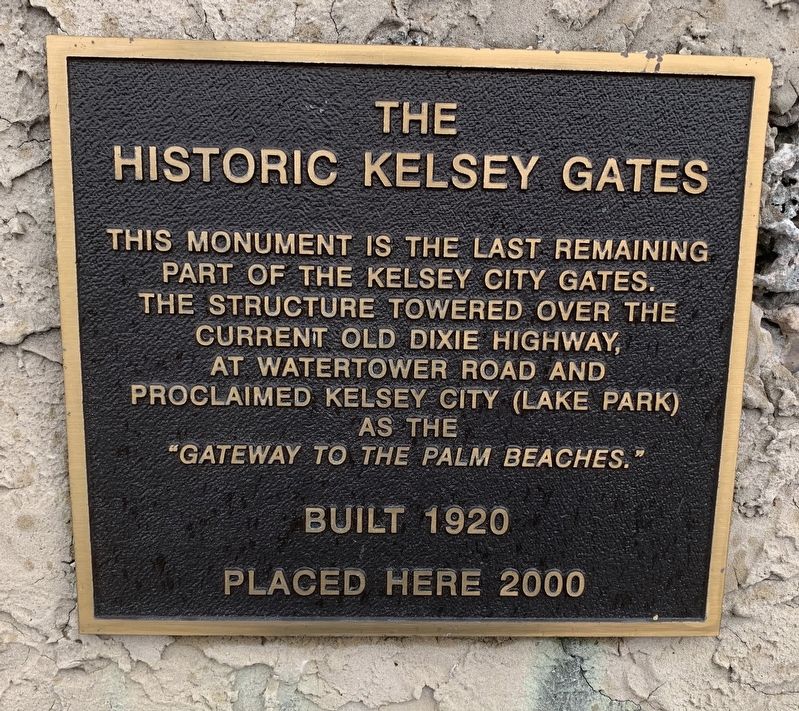 The Historic Kelsey Gates Marker image. Click for full size.