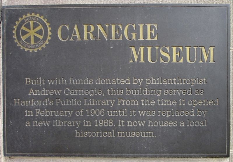 Carnegie Museum Marker image. Click for full size.