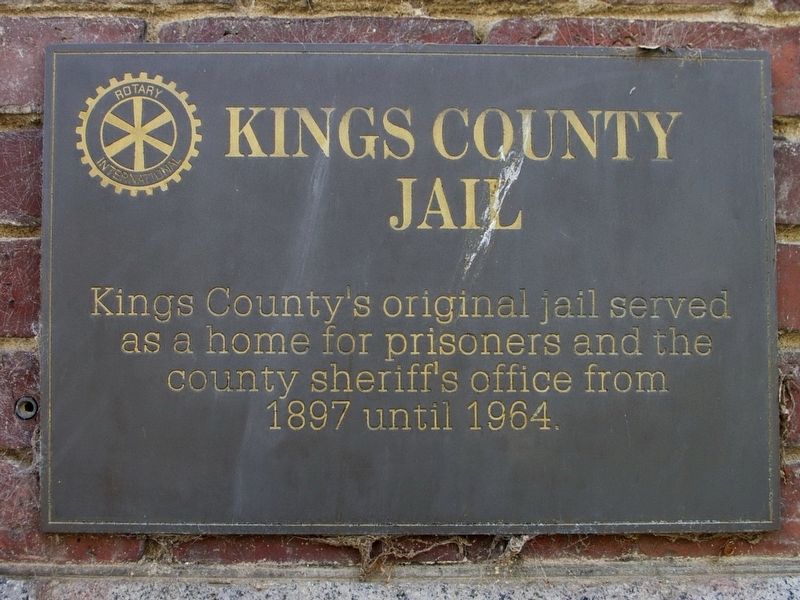 Kings County Jail Marker image. Click for full size.