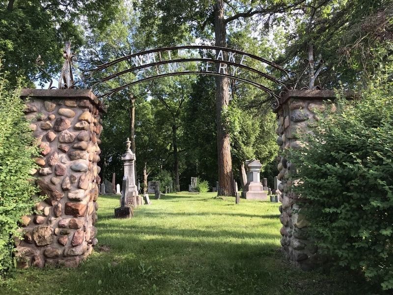 White Lake Cemetery, Original Entrance image. Click for full size.