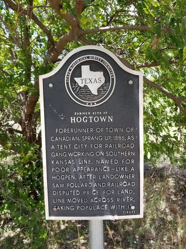 Former Site of Hogtown Marker image. Click for full size.