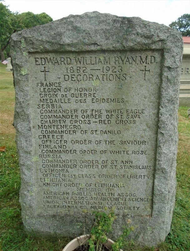 Edward William Ryan, M.D. Marker image. Click for full size.
