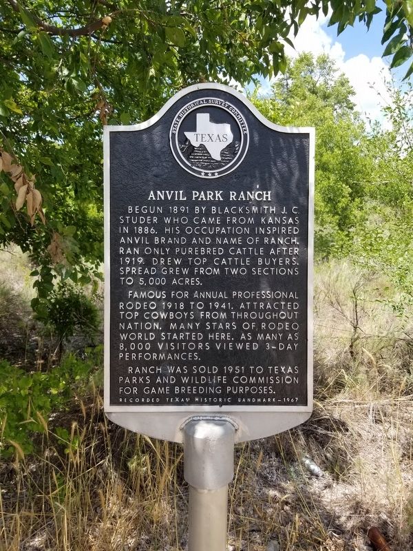 Anvil Park Ranch Marker image. Click for full size.