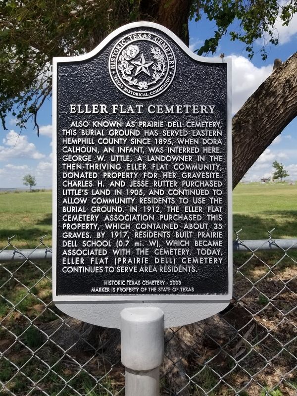 Eller Flat Cemetery Marker image. Click for full size.