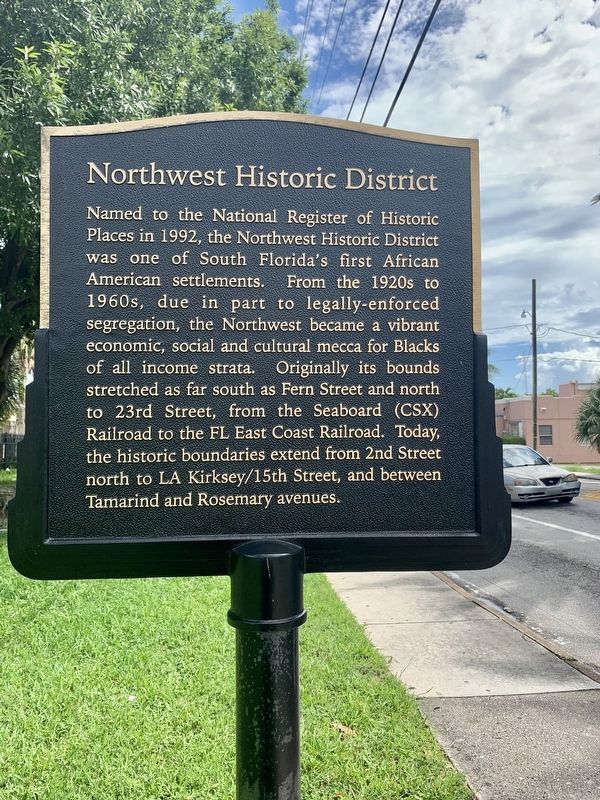 Northwest Historic District Marker image. Click for full size.