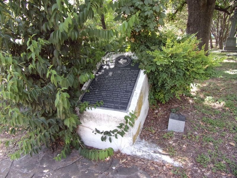 Oak Cliff Cemetery Marker. Click for full size. Oak Cliff Cemetery Marker image. Click for full size.