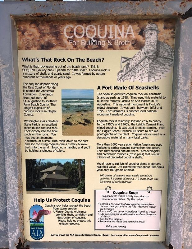 Coquina : For Building & Broth Marker image. Click for full size.