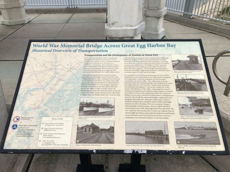 World War Memorial Bridge Across Great Egg Harbor Bay Marker image. Click for full size.