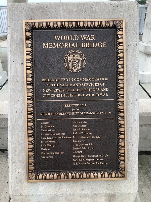 World War Memorial Bridge Marker image. Click for full size.