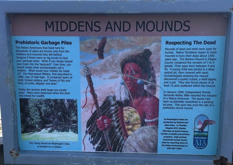 Middens And Mounds Marker image. Click for full size.