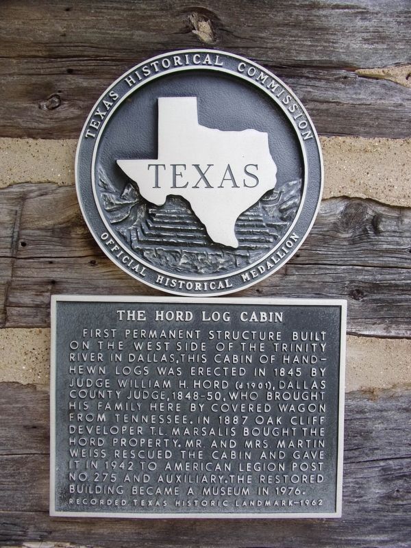 The Hord Log Cabin Marker image. Click for full size.