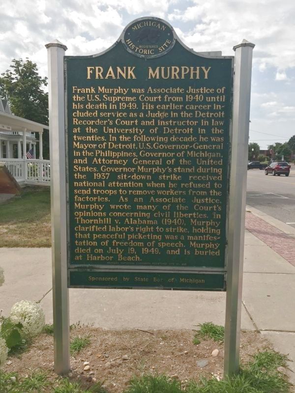 Frank Murphy Marker (side 1) image. Click for full size.