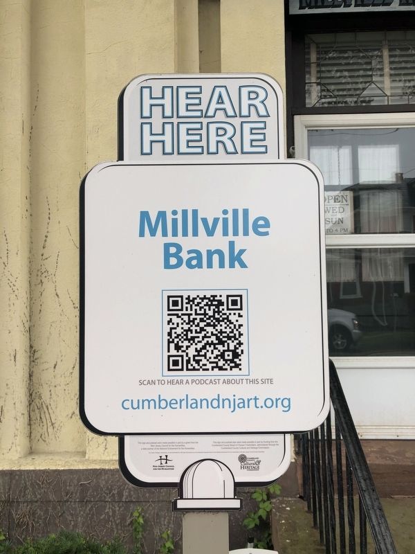 Informational sign with QR code image. Click for full size.