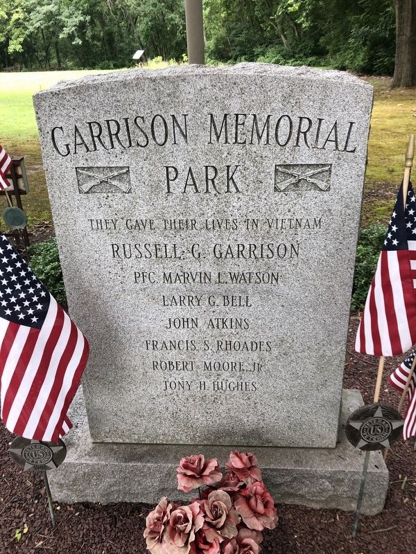 Garrison Memorial Park Marker image. Click for full size.
