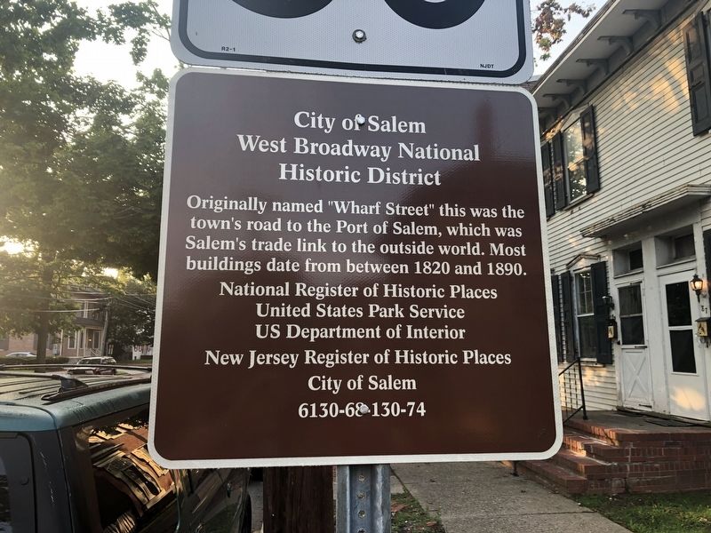 City of Salem West Broadway National Historic District Marker image. Click for full size.