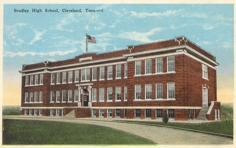 Bradley Central High School Postcard image. Click for full size.