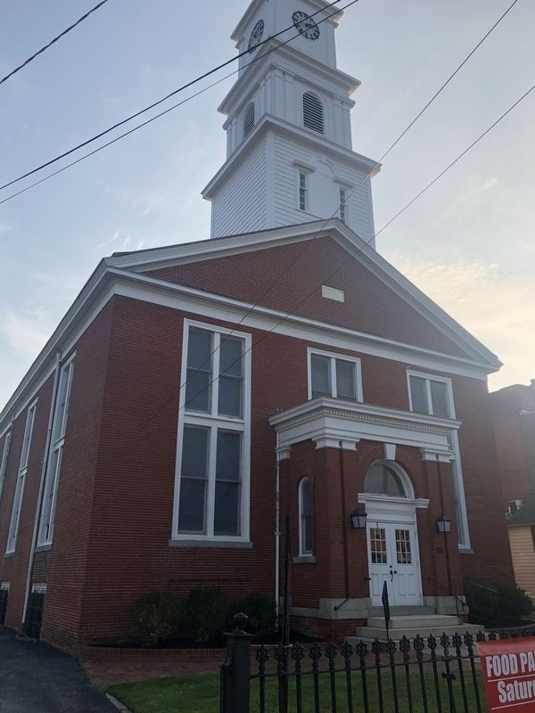First Baptist Church Marker. Click for full size. First Baptist Church Marker image. Click for full size.