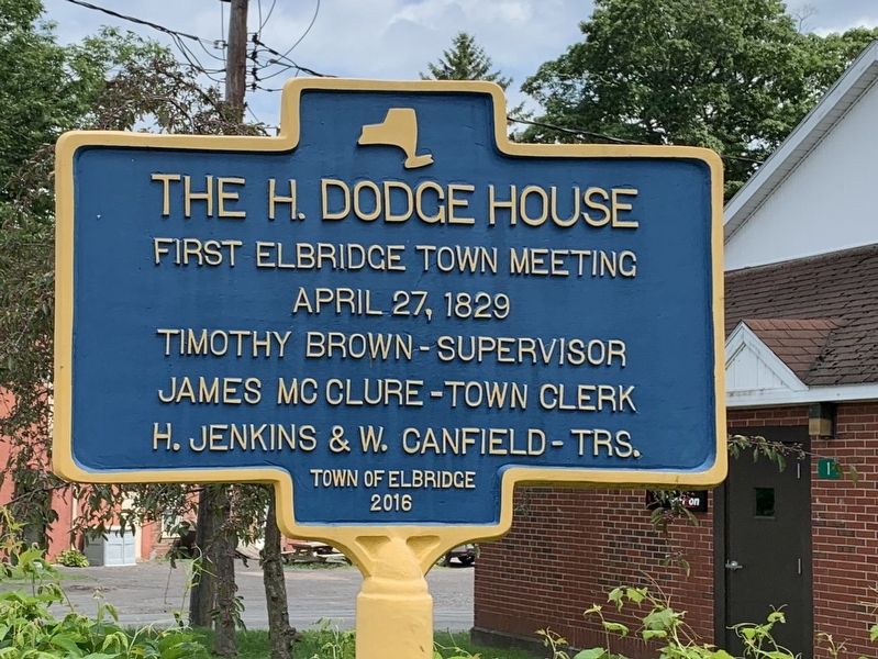 The H. Dodge House Marker image. Click for full size.