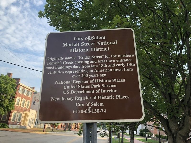 City of Salem Market Street Historic District Marker image. Click for full size.