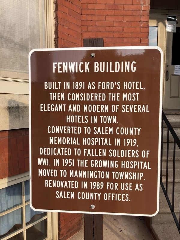 Fenwick Building Marker. Click for full size. Fenwick Building Marker image. Click for full size.