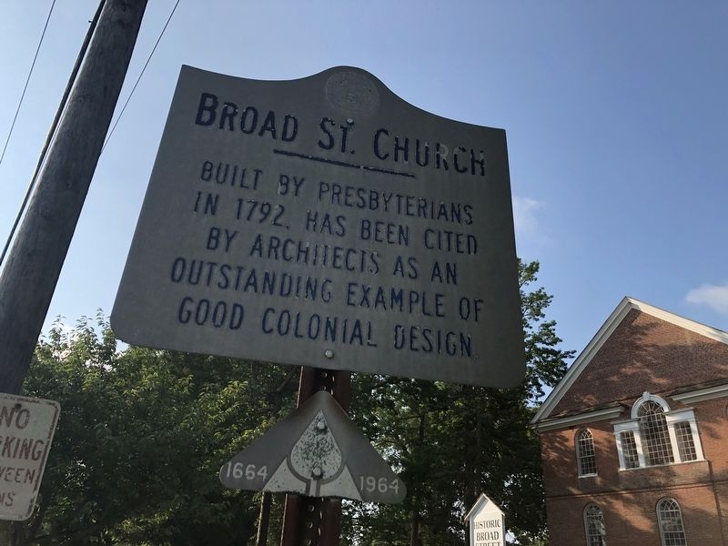 Broad St. Church Marker image. Click for full size.