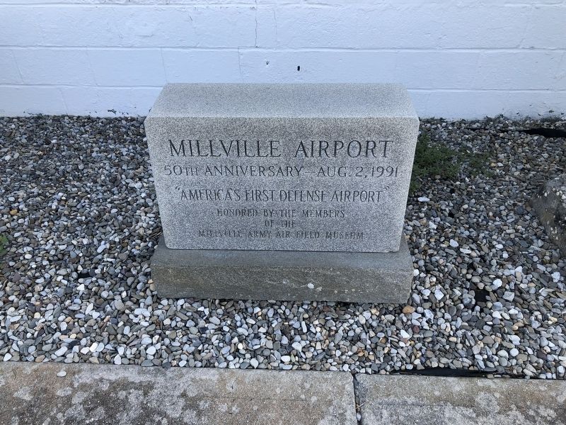 Millville Airport Marker image. Click for full size.