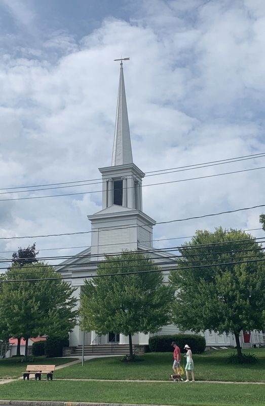 Site of First Church Edifice Marker image. Click for full size.