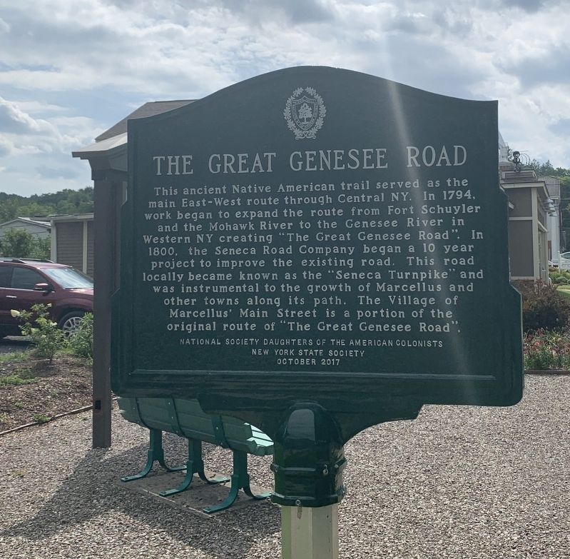 The Great Genesee Road Marker image. Click for full size.