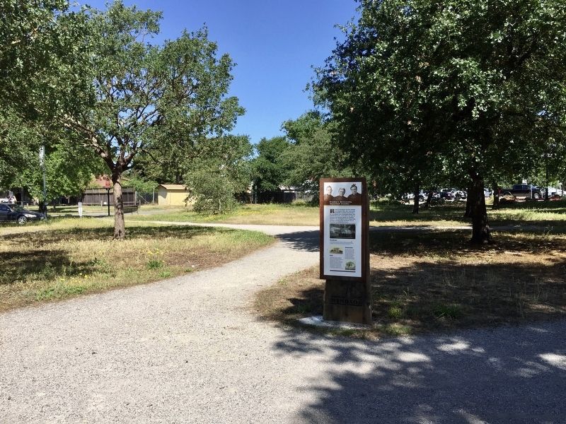Windsor's Historically Important Families Marker - wide view image. Click for full size.