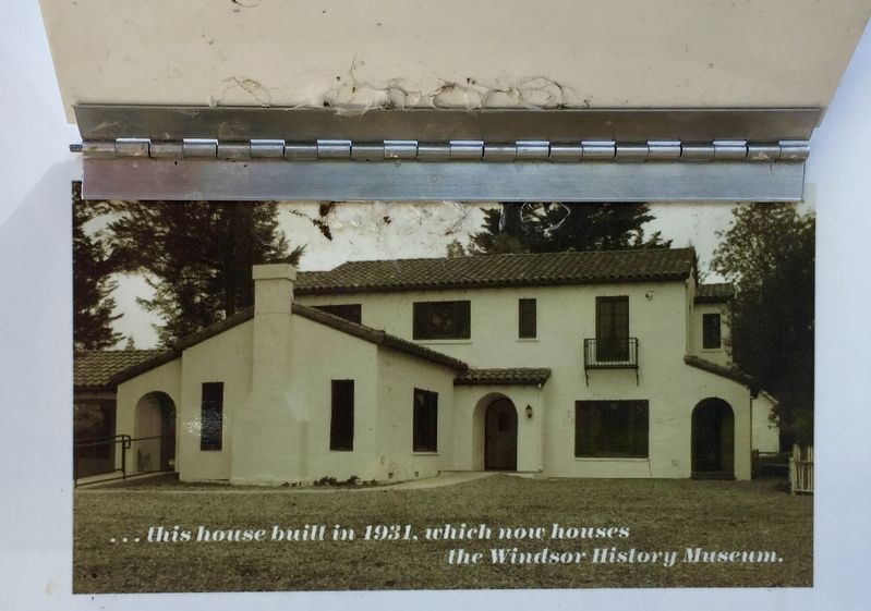 Windsor's Historically Important Families Marker - flap up image. Click for full size.