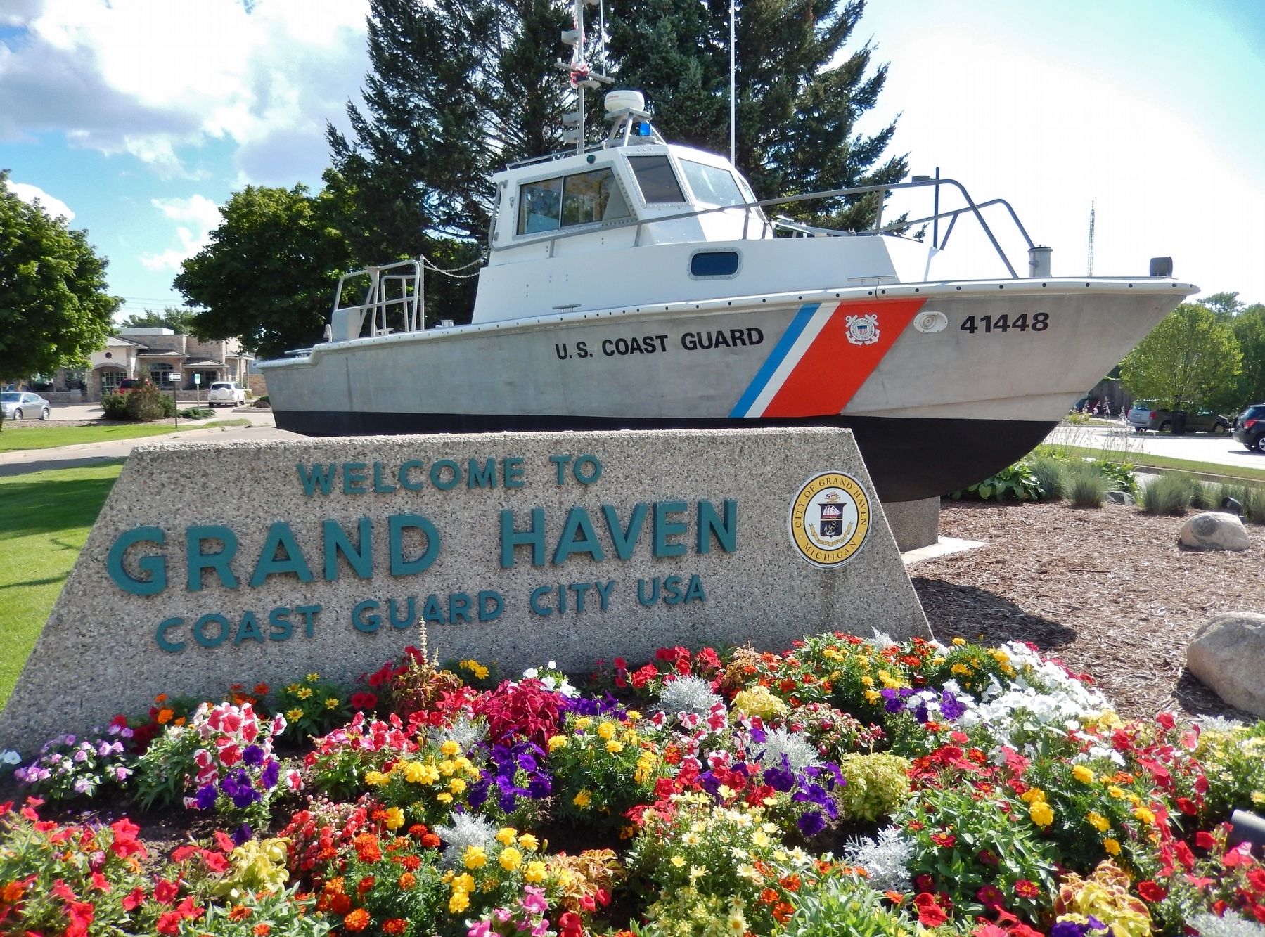 U.S. Coast Guard Boat Memorial image. Click for full size.