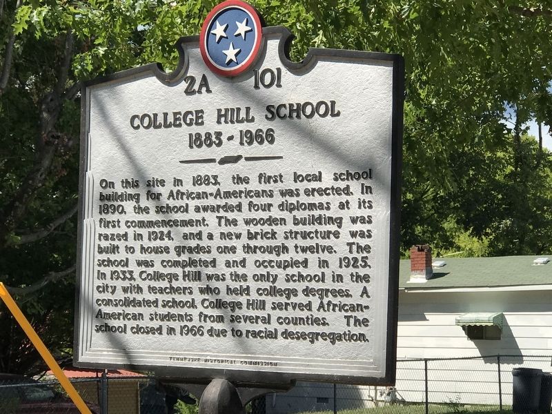 College Hill School Marker image. Click for full size.