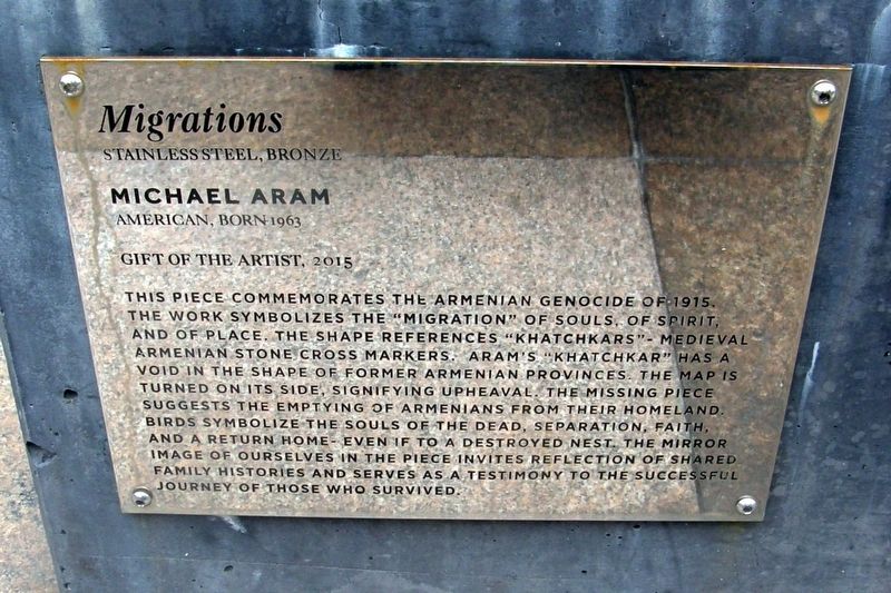 Migrations plaque image. Click for full size.