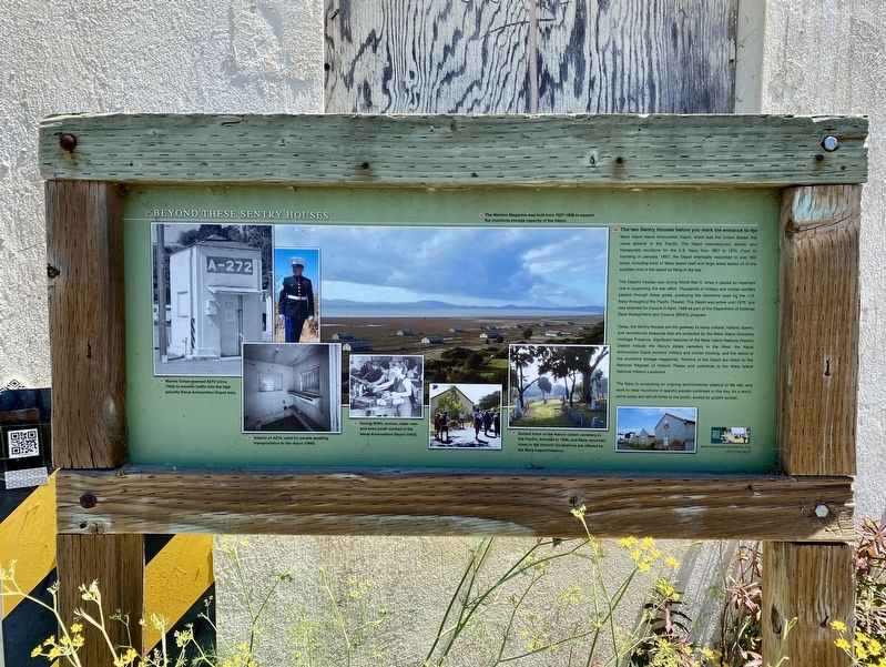 Beyond These Sentry Houses Marker. Click for full size. Beyond These Sentry Houses Marker image. Click for full size.