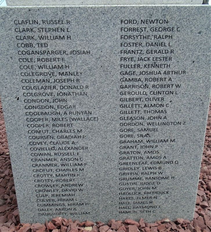 Bradford County Roll of Honored Dead image. Click for full size.