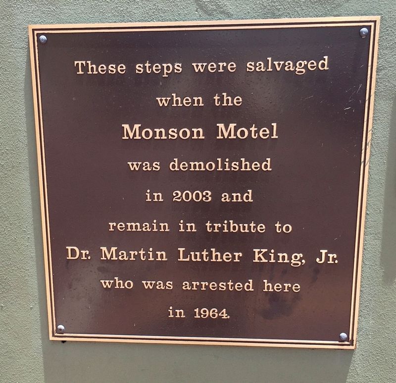 Monson Motel Steps Marker image. Click for full size.