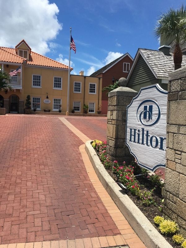 Hilton St. Augustine Historic Bayfront Hotel entrance. Click for full size. Hilton St. Augustine Historic Bayfront Hotel entrance image. Click for full size.