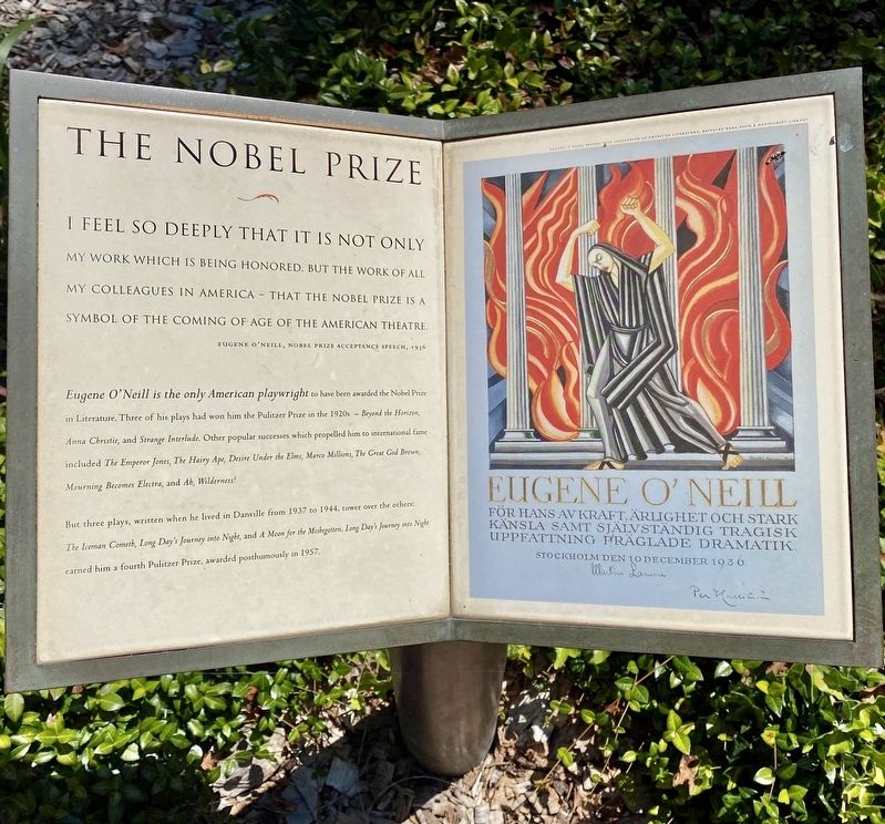 Eugene O'Neill: The Nobel Prize Marker image. Click for full size.
