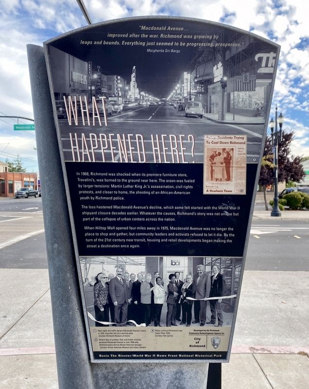 What Happened Here? Marker. Click for full size. What Happened Here? Marker image. Click for full size.
