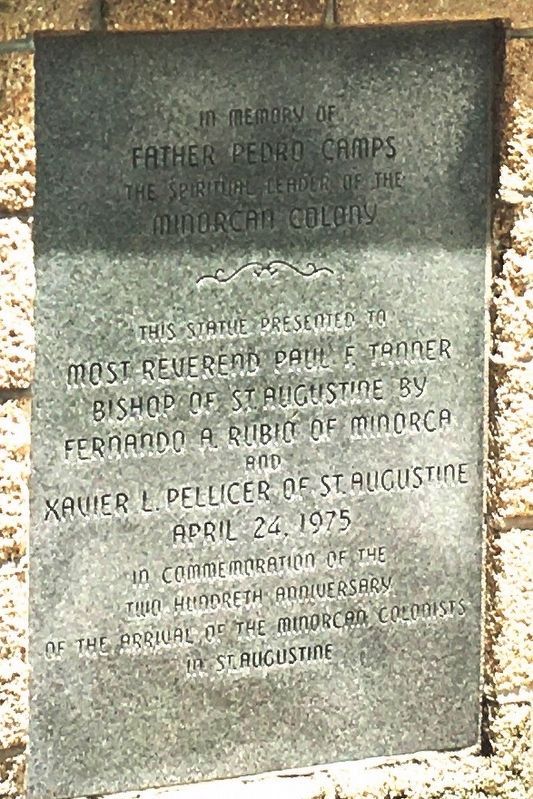 Father Pedro Camps Marker image. Click for full size.