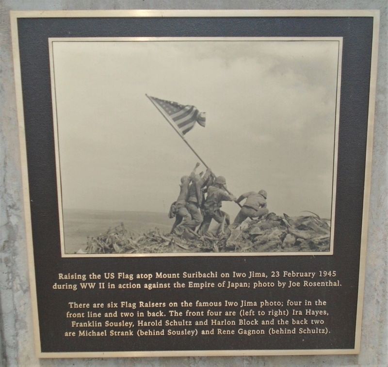 Iwo Jima Flag Raising Marker image. Click for full size.