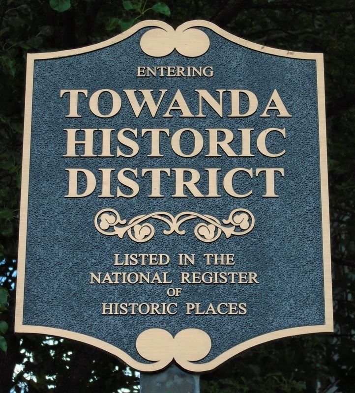 Towanda Historic District Marker image. Click for full size.