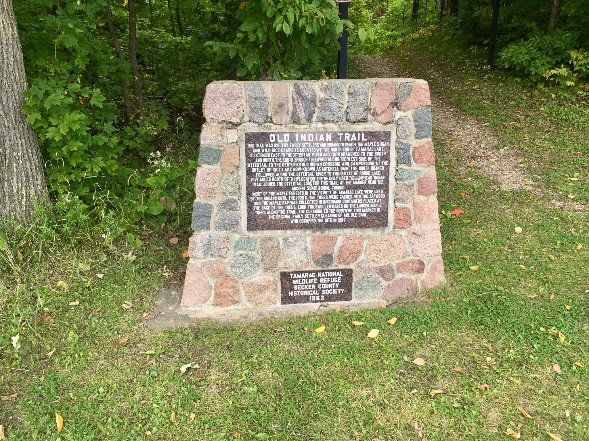 Old Indian Trail Marker