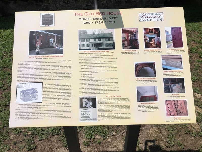 The Old Red House Marker image. Click for full size.