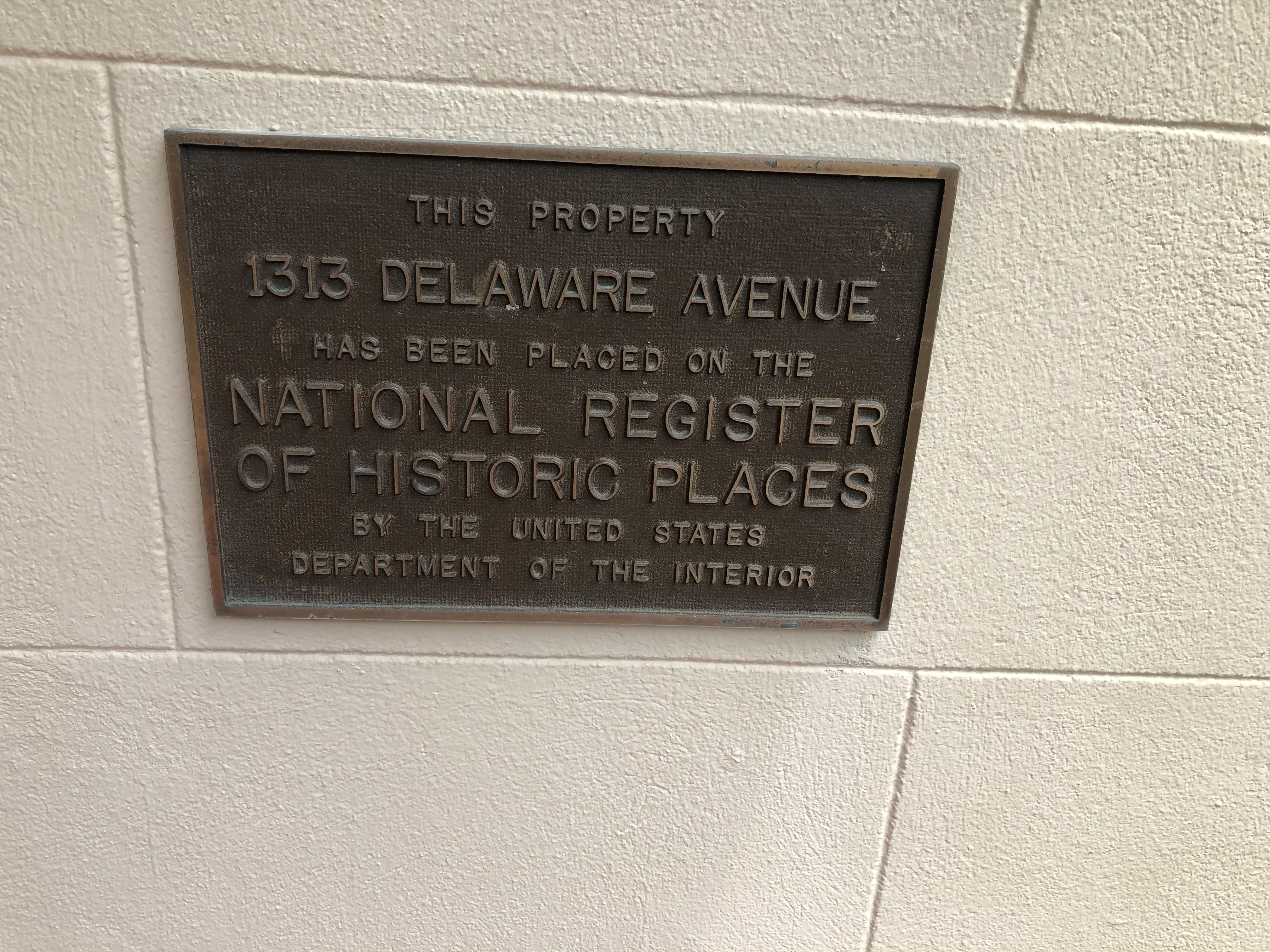 1313 Delaware Avenue Marker