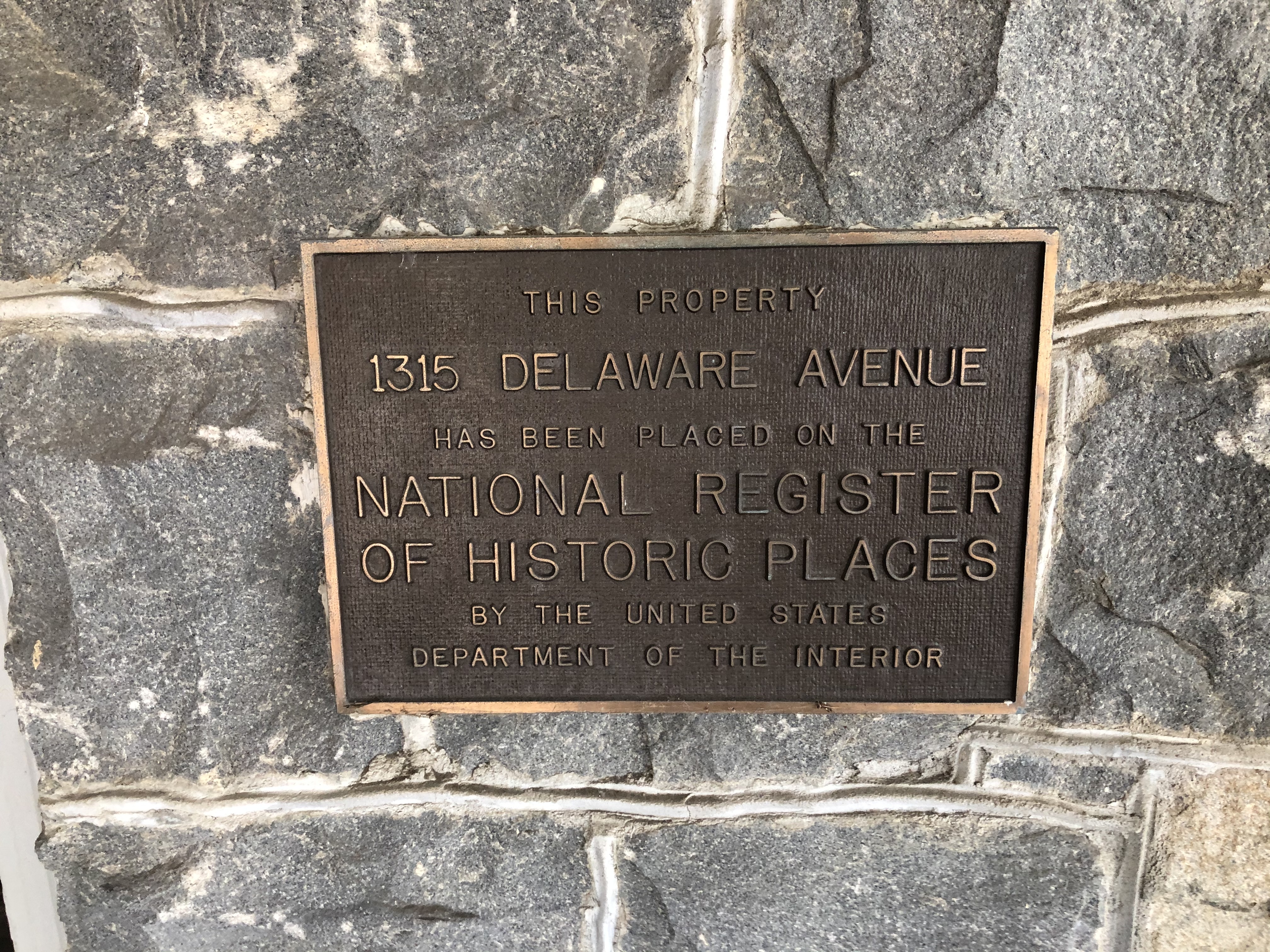 1315 Delaware Avenue Marker