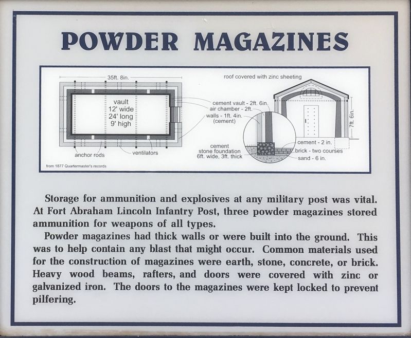 Powder Magazines Marker image. Click for full size.