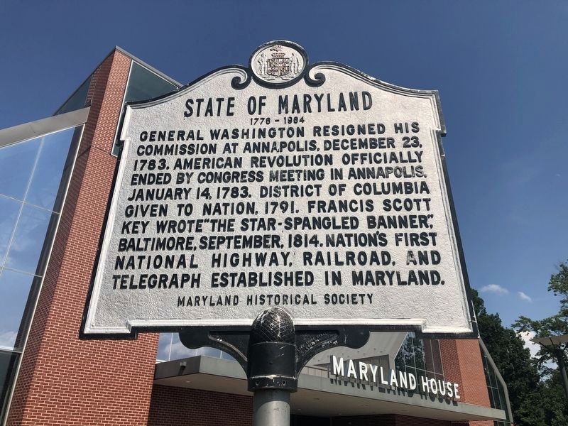 State Of Maryland Marker image. Click for full size.