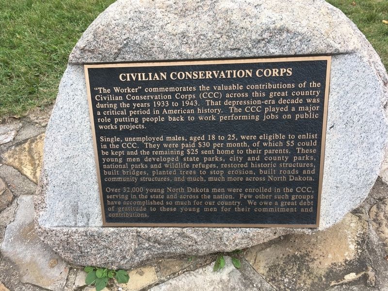 Civilian Conservation Corps Marker image. Click for full size.