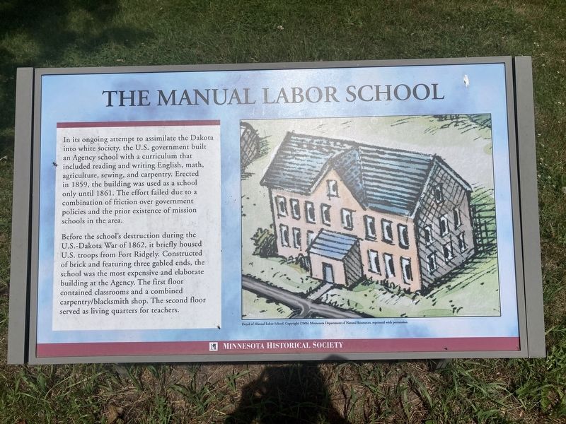The Manual Labor School Marker image. Click for full size.